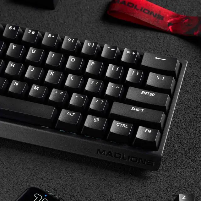Alt view image 4 of 7 - FGG MADLIONS MAD 60 HE RGB 60% Wired Hall Effect Gaming Keyboard, Adjustable Actuation, 8000Hz Polling Rate, Rapid Trigger Magnetic Switch Keyboard Black