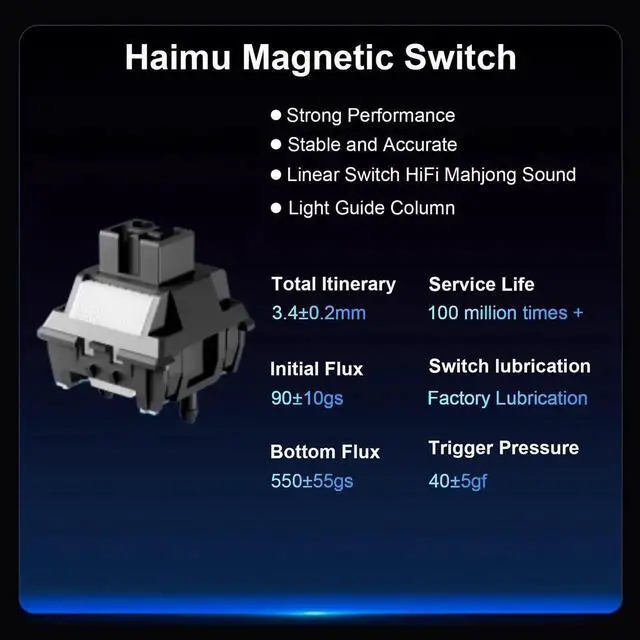 Alt view image 2 of 7 - EWEADN Tank68 Wired Hall Effect Gaming Keyboard Aluminum Alloy Shell 8K Polling Rate Rapid Trigger Gasket Hot Swap RGB Keyboard