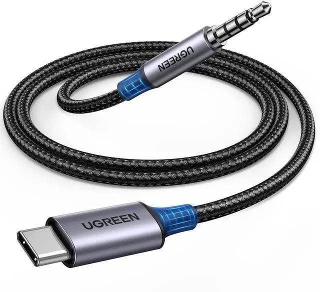 Main image of UGREEN USB C to 3.5mm Audio Cable, Type C to Aux Jack Cord with Mic HiFi Stereo TRRS Headphone Adapter 3.3FT Compatible with iPhone 17 16 15 Pro Max Plus Galaxy S25 Ultra Pixel 10 iPad