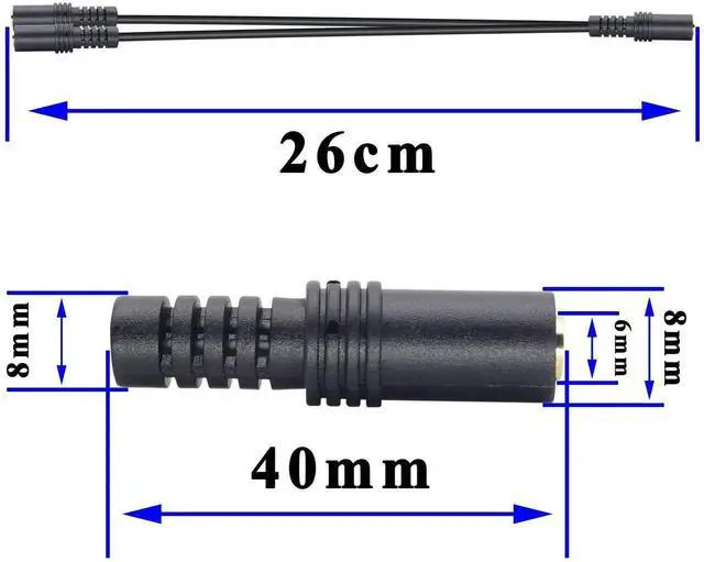 Alt view image 4 of 7 - 9 Inch 3.5mm Audio Y Splitter Cable, 1/8 Inch Stereo 3.5mm 1 Female to 2 Female Audio Splitter Cord Gender Changer for Headphone Speaker Music Sharing