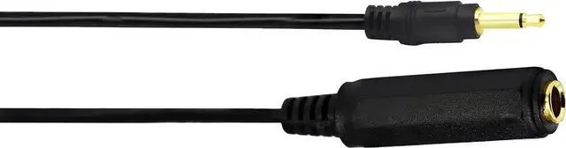Alt view image 7 of 7 - 5FT/1.5M Gold Plated 3.5mm 1/8 Inch Mono Male to 6.35mm 1/4 Inch Female Audio Jack Adapter Cable, Mono Sound Converter Cord for Instrument Amplifier Mixer