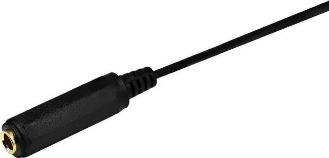 Alt view image 2 of 7 - 5FT/1.5M Gold Plated 3.5mm 1/8 Inch Mono Male to 6.35mm 1/4 Inch Female Audio Jack Adapter Cable, Mono Sound Converter Cord for Instrument Amplifier Mixer