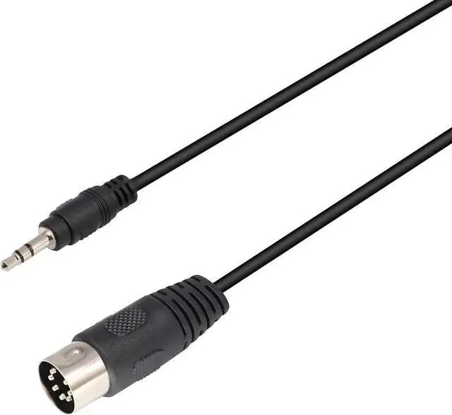 Alt view image 5 of 7 - 0.5M/1.6FT 7-Pin DIN Male to 3.5mm Stereo Male Audio Cable, 3.5mm to MIDI Audio Cord Compatible with iPad iPhone Android PC TV for Bang & Olufsen Naim Quad Stereo System