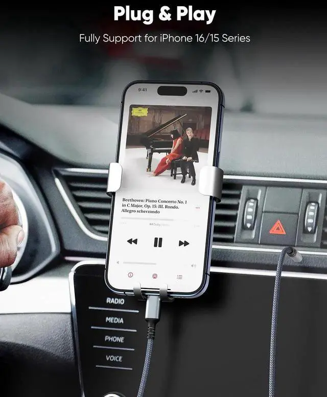 Alt view image 2 of 7 - 2 Pack 3FT USB C to 3.5mm AUX Audio Cable Type C Stereo Headphone Cord Compatible with iPhone 15 16 iPad Pro Galaxy S21 S22 S23 Pixel Android Phone Car Stereo
