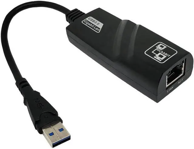 Main image of USB 3.0 to Gigabit Ethernet Adapter, 1000Mbps USB A to RJ45 LAN Network Adapter Plug & Play