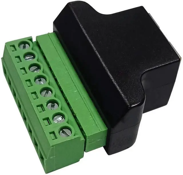 Alt view image 6 of 7 - 2 Pack RJ45 Female to 8P8C Screw Terminal Ethernet Cable, 300V 8A UTP Inline Network Connector Cord for Cat5 Cat5e Cat6 Cat7 AV CCTV DVR Wiring