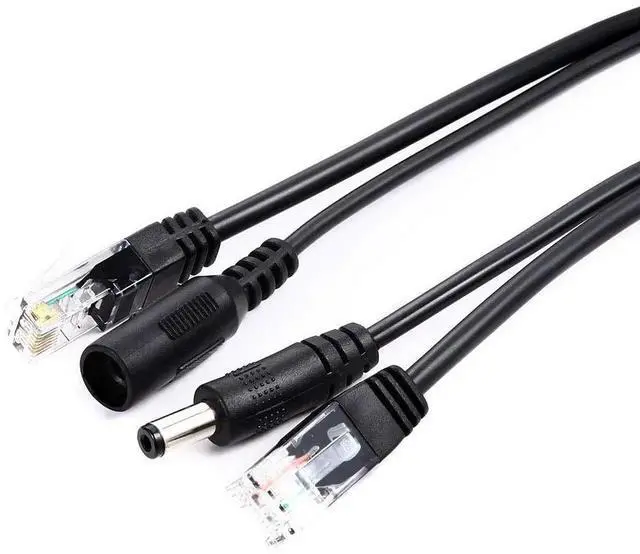 Alt view image 6 of 6 - 4 Pairs Passive PoE Injector and Splitter Kit, 10/100Mbps RJ45 Power Over Ethernet Adapter Set