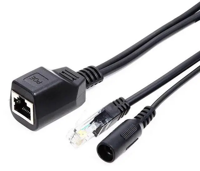 Alt view image 2 of 6 - 4 Pairs Passive PoE Injector and Splitter Kit, 10/100Mbps RJ45 Power Over Ethernet Adapter Set