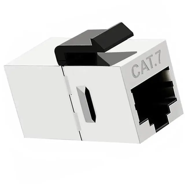 Main image of 10Gbps CAT7 STP Shielded Keystone Coupler RJ45 Female to Female 8P8C Inline Keystone Jack Insert Compatible with CAT5 CAT5e CAT6 CAT6a CAT7 Network Cable