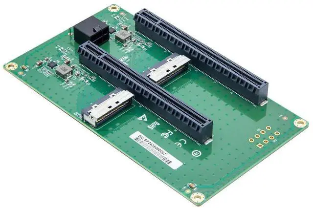Alt view image 4 of 7 - 2X MCIO 74Pin 8I to PCIe X16 Female Adapter Card, Gen5 PCIe 5.0 Bifurcation Converter Card, Each Slot Runs At X8 Bandwidth for Server Storage Expansion
