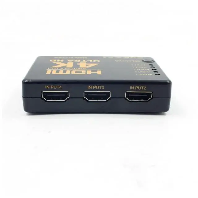 Alt view image 5 of 5 - 4K UHD 5Port HDMI Switcher Selector Hub with Remote Control, HDMI 1.4 5 in 1 Out HDMI Splitter Switch for HDTV