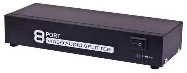 Alt view image 3 of 4 - 8Port 3RCA Composite AV Selector Splitter Box, 8Way Audio Video RCA Switcher for Home Use