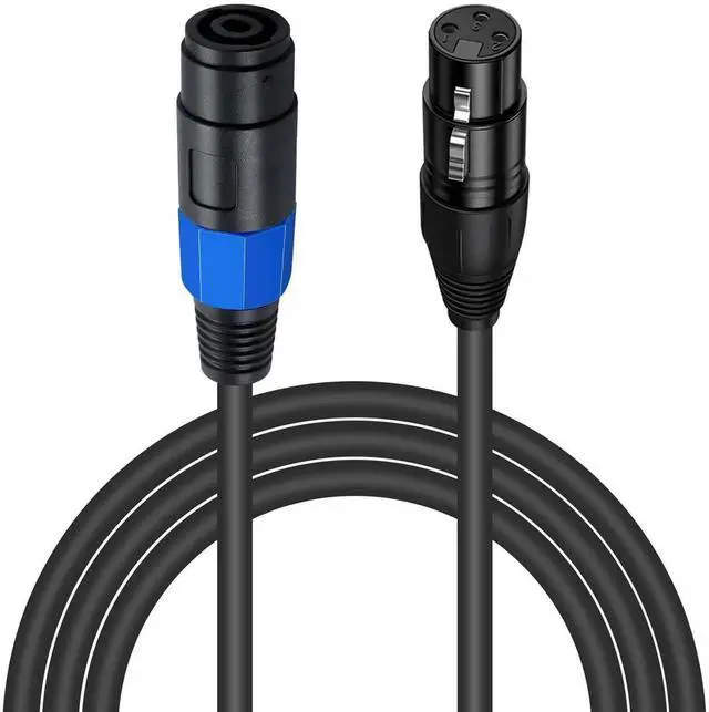 Main image of 6ft Speakon Female to 3Pin XLR Female Adapter Cable with TwistLock Connector, for DJ PA Stage Microphone & Audio Wiring Connections