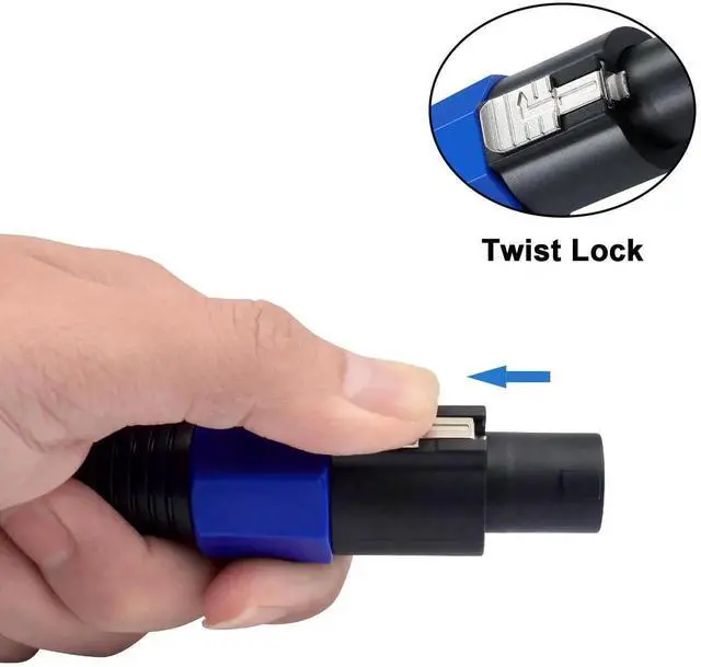 Alt view image 5 of 7 - 6ft Speakon Female to 3Pin XLR Female Adapter Cable with TwistLock Connector, for DJ PA Stage Microphone & Audio Wiring Connections