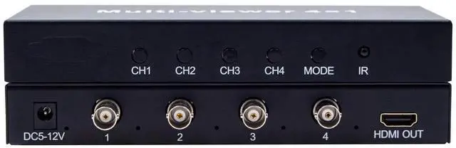 Alt view image 7 of 7 - AHD 4×1 MultiViewer Switcher, 4In1Out 1080P HDMI QuadScreen RealTime Multiviewer, Supports Dual Mode Switching