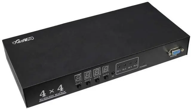 Alt view image 5 of 6 - 4x4 SDI Matrix Switcher, 4In4Out Video Matrix, Supports HDSDI, SDSDI & 3GSDI Signals