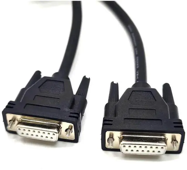 Alt view image 4 of 6 - 1M Industrial DB15 Cable, Straight 2Row 15Pin Female to Female DSUB Connection Cable