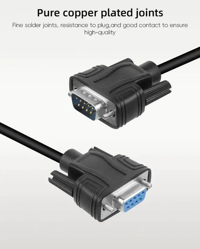 Alt view image 6 of 7 - 1 Pair DB9 Solderless Extension Connector, RS232 DSUB Male & Female Serial Terminal Block Signal Module