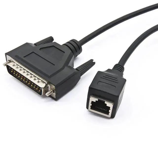 Main image of 30CM ILDA to Network Cable, DB25 Male to RJ45 Female Adapter Cable for Laser Light Control