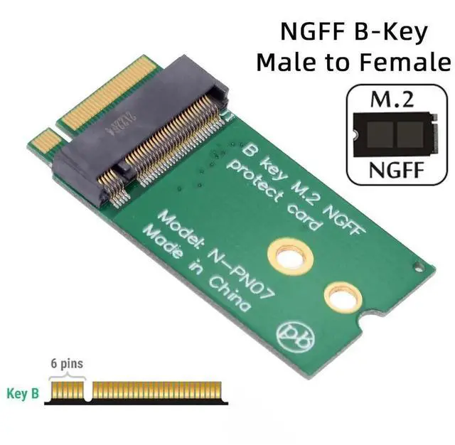 Alt view image 2 of 7 - BKey 2230 to 2242 Male to Female Extension Adapter for 22×30mm SSD & LTE 4G/5G Module Card