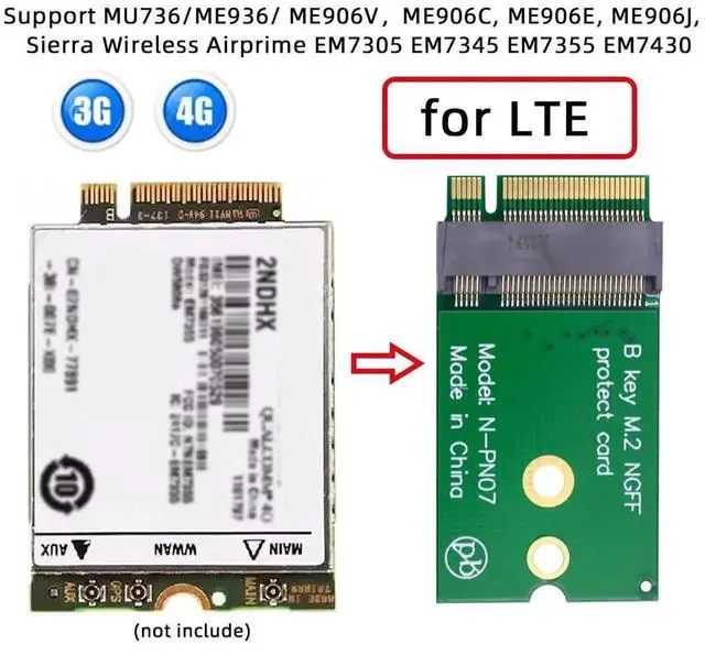 Alt view image 7 of 7 - BKey 2230 to 2242 Male to Female Extension Adapter for 22×30mm SSD & LTE 4G/5G Module Card