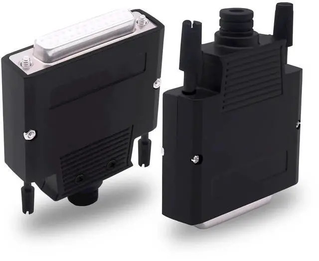 Alt view image 6 of 7 - DB25 Female Solderless Breakout Board, RS232 DSUB 25Pin Serial Terminal Block Adapter with Protective Housing