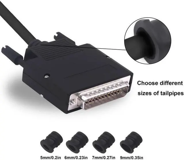 Alt view image 7 of 7 - DB25 Male Solderless Breakout Board, RS232 DSUB 25Pin Serial Terminal Block Adapter with Protective Case