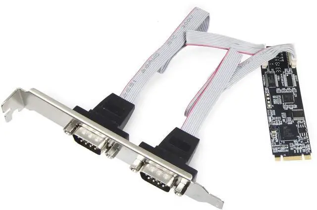 Main image of 2Port RS232 DB9 Serial M.2 B+M Key Controller Card, SIADA15070