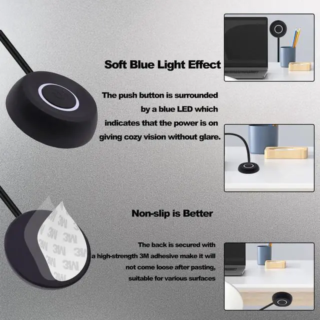 Alt view image 5 of 7 - 1.8M /5.9FT Black External PC Power Button Switch, Desktop Motherboard Remote Start Extension Cord with LED Indicator Light