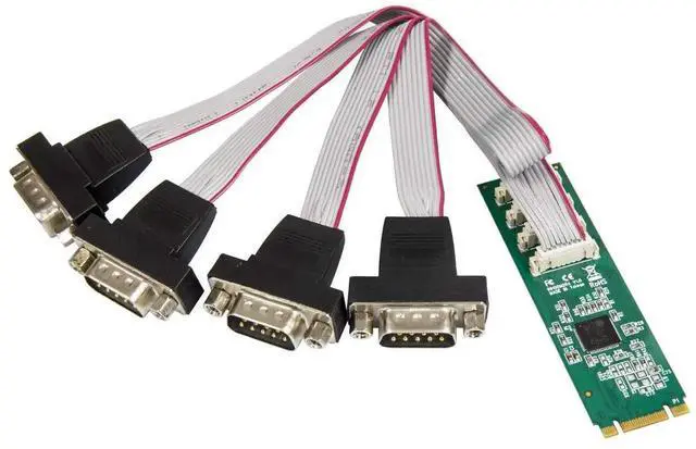 Main image of 2Port RS232 DB9 Serial M.2 B+M Key Controller Card, SYPEX15066