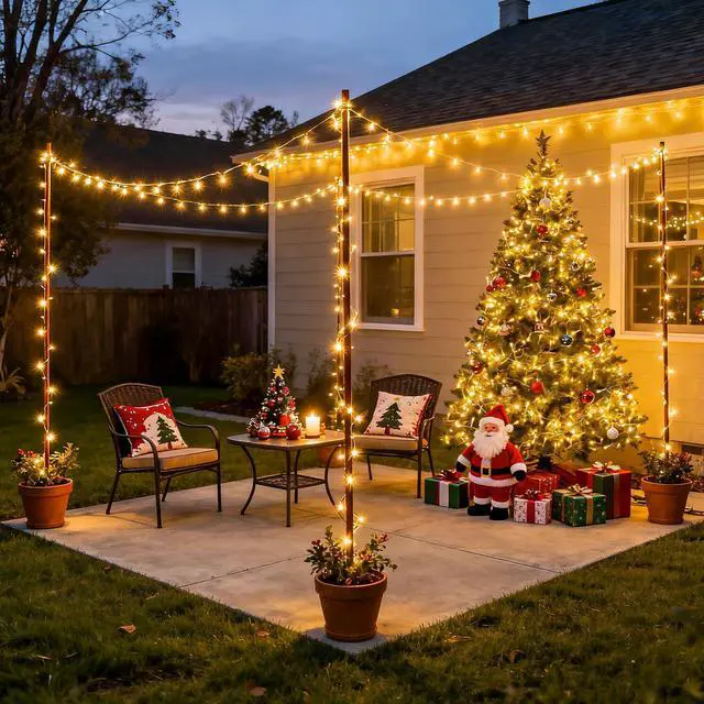 Alt view image 7 of 7 - JAYSUING 200 LED Christmas Lights Indoor Outdoor, Connectable Warm White Christmas Tree Lights Clear Wire, 66 Ft Twinkle Fairy String Light Plug in for Bedroom Wedding Xmas Tree Decorations