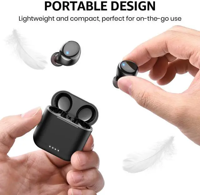 Alt view image 7 of 7 - JAYSUING T6 Wireless Earbuds, Bluetooth Ear Buds, Stereo Sound in Ear Headphones, 50 Hours Playtime, AI Clear Call, Wireless Charging Case, APP Customizable EQs, IPX8 Waterproof Earphones