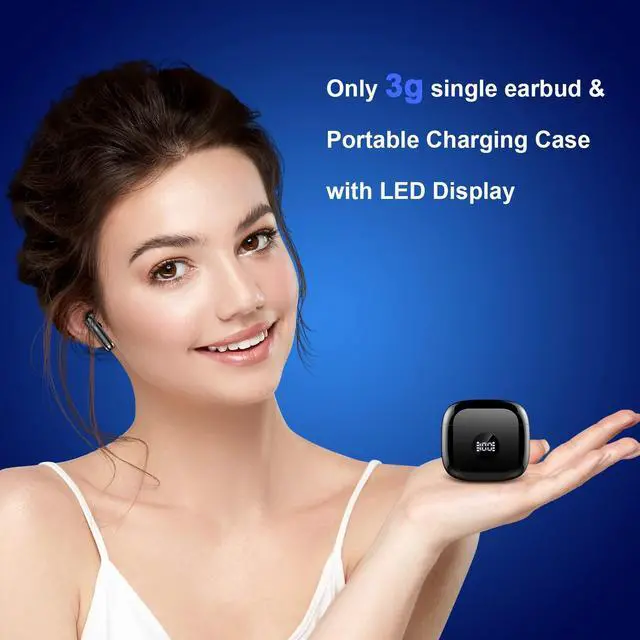 Alt view image 5 of 7 - Wireless Earbuds, Bluetooth 5.4 Ear Buds LED Power Display Headphones Bass Stereo, Bluetooth Earbuds in-Ear Noise Cancelling Mic, 40H Playback Mini Case IP7 Waterproof Sports Earphones for Android iOS