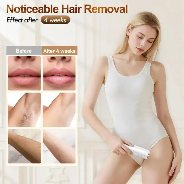 Alt view image 5 of 7 - Laser Hair Removal, IPL Hair Removal for Women and Men with 5 C°Sapphire Ice-Cooling Function, 3-in-1 Hair Removal Device for Armpits Back Legs Arms Face Bikini Line, Unlimited Flashes,Nearly Painless