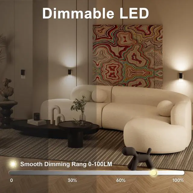 Alt view image 4 of 6 - JAYSUING Night Lights Plug into Wall, Dimmable with 3 Color Modes & Auto On/Off Sensor, Ultra-Slim Nightlight for Hallway, Bathroom, Bedroom, Nursery, Kitchen (4 Pack, Black)