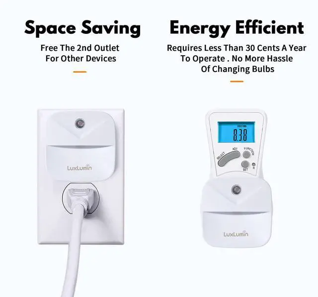 Alt view image 5 of 6 - JAYSUING LED Night Light Plug into Wall with Smart Dusk to Dawn Sensor, Automatically Turn on and Off,Night Light for Kids,Bedroom,Bathroom,Stairs,Warm White, 4 Packs