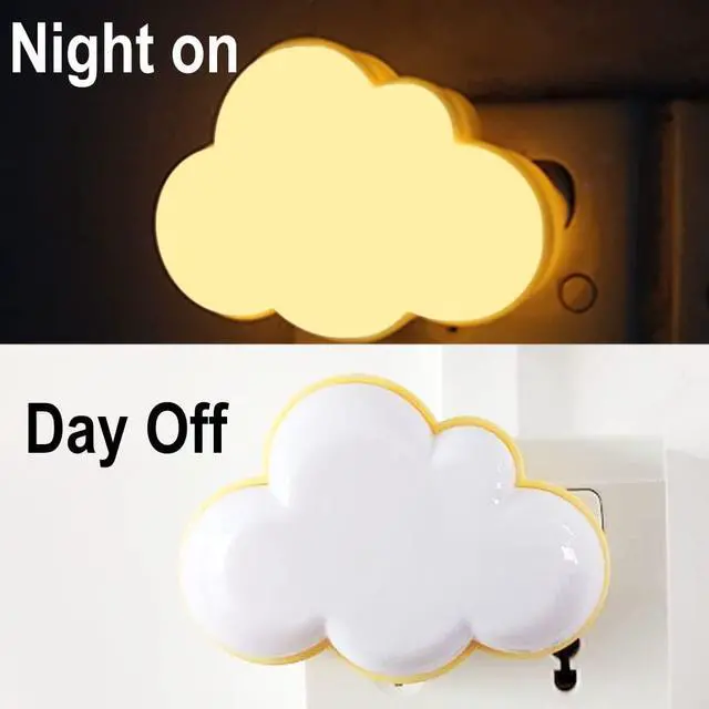 Alt view image 2 of 6 - JAYSUING 2Pack LED Night Light Plug in Lamp Cloud Night Light Mini Pretty Night Lights for Adults Kids NightLight