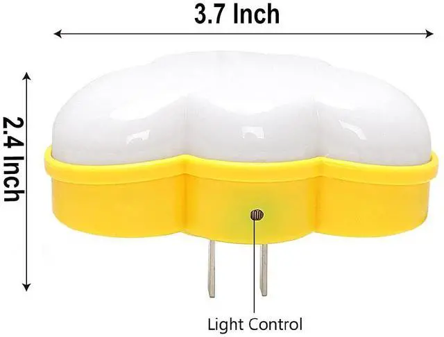 Alt view image 5 of 6 - JAYSUING 2Pack LED Night Light Plug in Lamp Cloud Night Light Mini Pretty Night Lights for Adults Kids NightLight