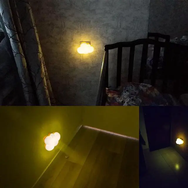 Alt view image 6 of 6 - JAYSUING 2Pack LED Night Light Plug in Lamp Cloud Night Light Mini Pretty Night Lights for Adults Kids NightLight