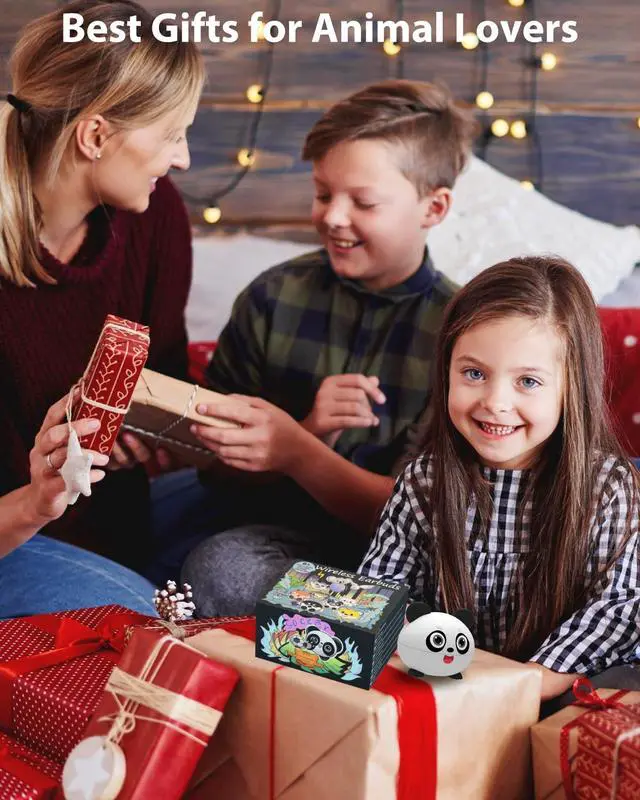 Alt view image 7 of 7 - JAYSUING Wireless Earbuds for Kids, Built with Mic, 85dB Safe Volume, Light Weight, Bluetooth 5.3, IPX6 Waterproof, Passive Noise Cancelling, Girls Boys Teen Earbuds for School Travel, Panda