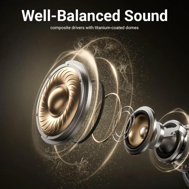 Alt view image 5 of 7 - Earbuds Wireless Bluetooth Ear Buds in Ear Headphones with Ear Hooks Stereo Deep Bass, Lightweight inear Earphones with Mic for iPhone Android Phone, IPX5 Waterproof Headsets for Workouts