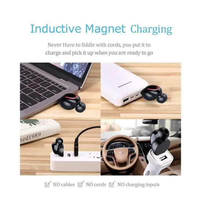 Alt view image 4 of 6 - Mini Bluetooth Single Earbud Small Wireless Invisible HeadphonesSingle Earphone with 6 Hour Playtime for iPhone and Android Smart Phones PC TV Audiobook