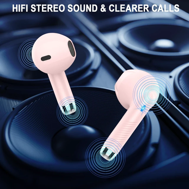 Alt view image 7 of 7 - Wireless Earbuds, Bluetooth 5.4 Headphones HiFi Stereo, in Ear Earphones with 4 ENC Noise Cancelling Mics, 40H Playback Ear Buds with Mini Case LED Display, IP7 Waterproof Headset with USB C Charging