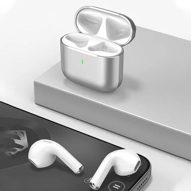 Alt view image 3 of 7 - 5.4 Earbuds Bluetooth Earphone, Dul-Channel with USB-C Charging Case HiFi Stereo, Sound in-Ear Earphones, Touch Control Ear Auto Pairing Headphones for Apple AirPods
