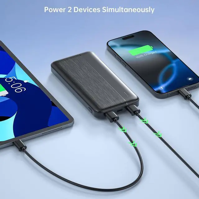 Alt view image 7 of 7 - Heated Vest Battery Pack 5V 2A 10000mAh 2 Pack Power Bank Fits for DR.Prepare/KOVNLO/TIDEWE Electric Heating Jacket/Stadium Seat Cushion/Coat/Blanket External Portable Charger for iPhone, Tablet