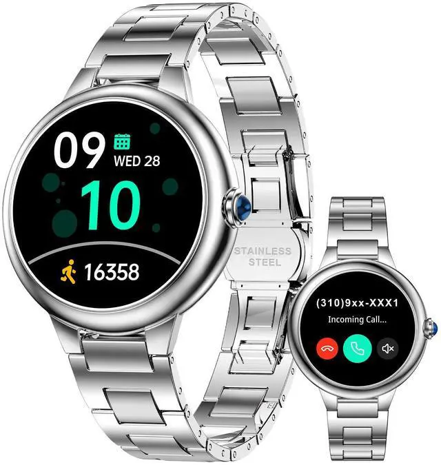 Main image of JAYSUING 2026 DA GPT Smart Watch for Women, 1.19" AMOLED Display, AI Customizable Watch Face, Heart Rate, Sleep Monitor, 107 Sports Modes Fitness Tracker, Compatible with iOS & Android