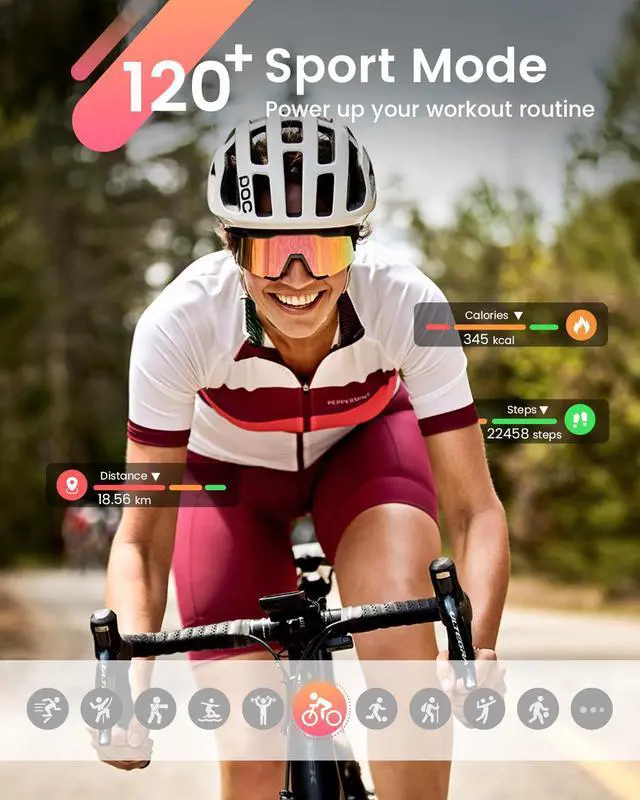 Alt view image 6 of 7 - Fitness Smart Watches for Women Men: 1.85" Smart Watch with 30 Days+ Battery Life Make/Recive Call Heart Rate SpO2 Sleep Monitor 120+ Sport IP68 Waterproof Fitness Tracker Watch Reloj Inteligente