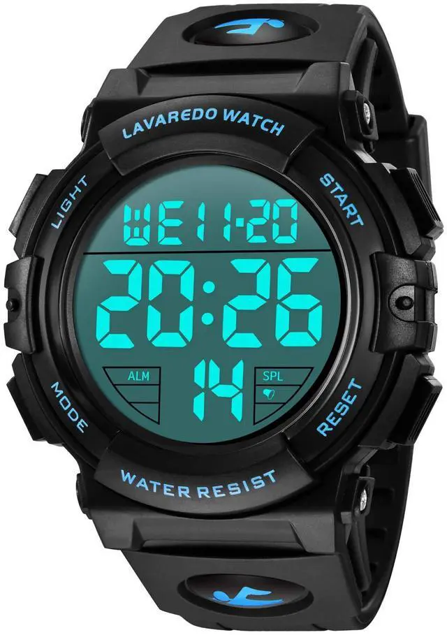 Main image of JAYSUING Mens Digital Watch Sports Military Watches Waterproof Outdoor Chronograph Wrist Watches for Men with LED Back Ligh/Alarm/Date