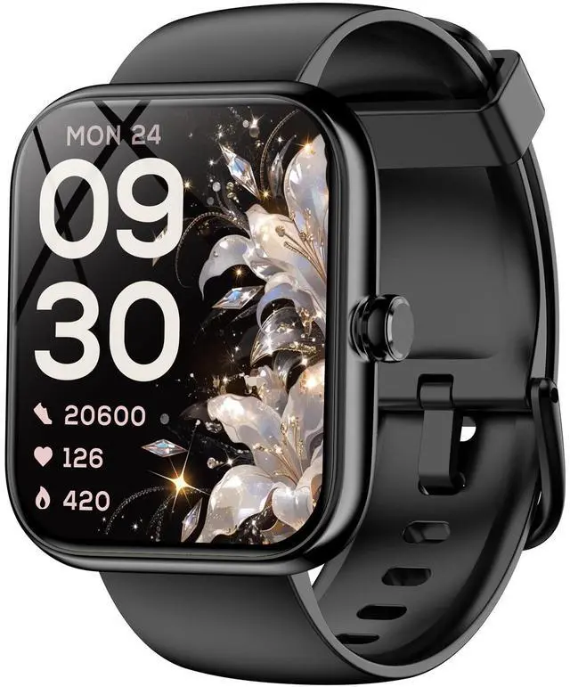 Main image of Smart Watches, 1.83" Large HD Touchscreen, Bluetooth Calls/Notifications, IP68 Waterproof, 120+ Sports Modes, 24/7 Heart Rate Sleep Tracking, Fitness Watch for iPhone Android iOS Smartphones (Black)
