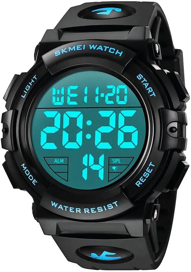 Main image of JAYSUING Watches for Men, Digital Sports Watch for Mens Waterproof LED Screen Large Face Military Tactical Watch